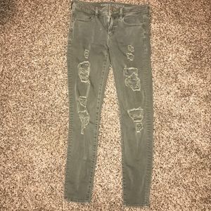 American Eagle Destroyed Jeggings